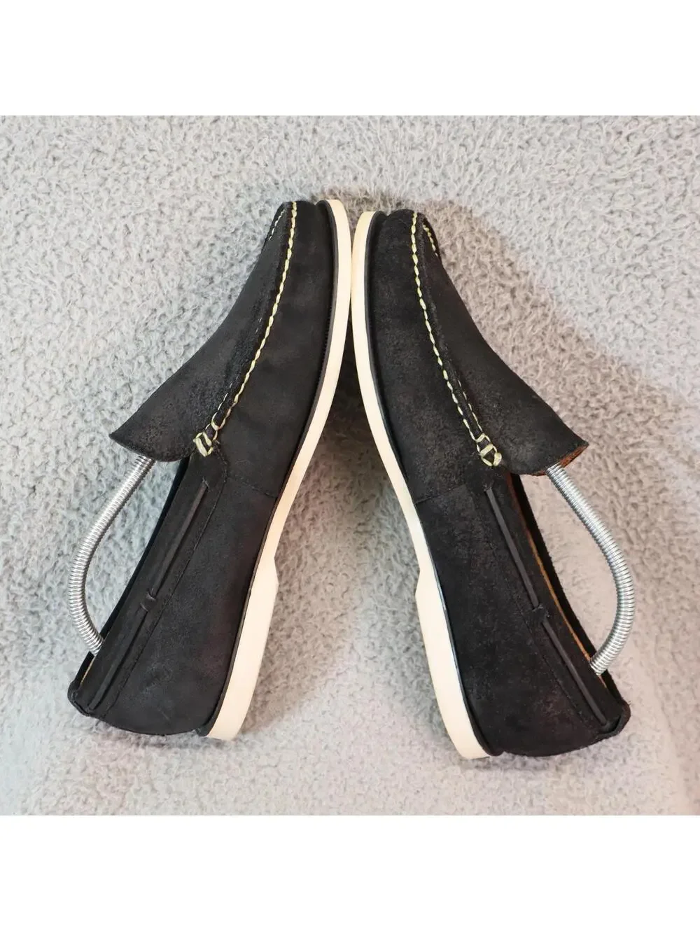 Polo Ralph Lauren Loafers Men 11.5 Suede Slip On Black
